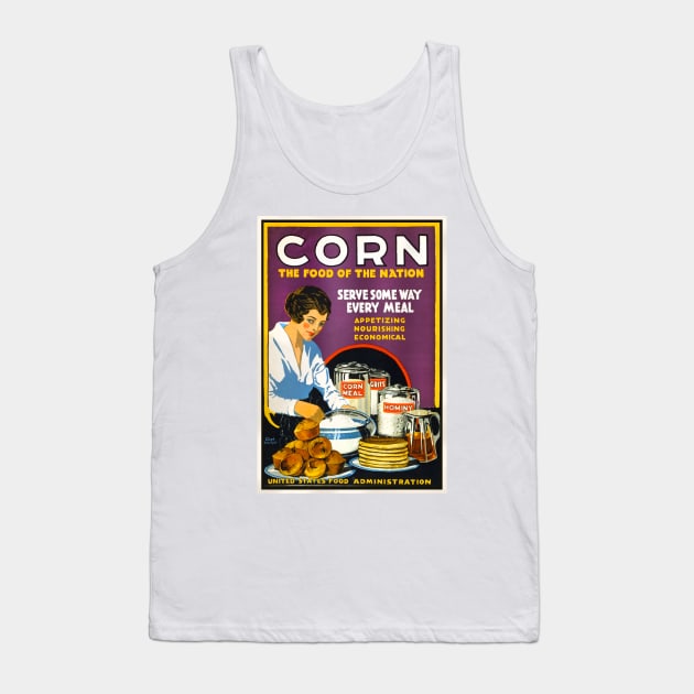 "CORN - The Food of the Nation" Tank Top by WAITE-SMITH VINTAGE ART